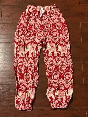 Boho Elephant Print Kids’ Pants - Multi Color Set (Mixed Sizes XS, S)